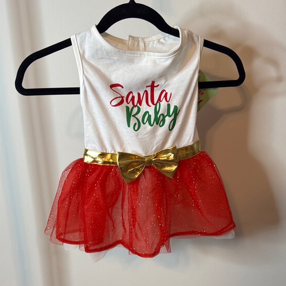 Santa Baby Pet Dress - Size L - brand More & Merrier